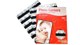 scrapbook glue and adhesive: Scrapbook Adhesives Silver Color Photo Corners