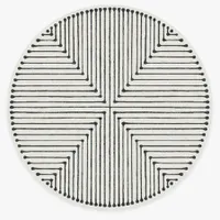 Jonathan Adler Inkdrop Black &amp; Ivory Rug