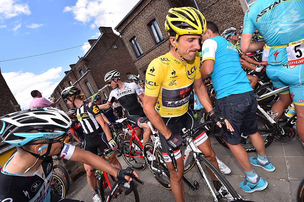Fabian Cancellara (Trek Factory Racing) after the race was neutralized