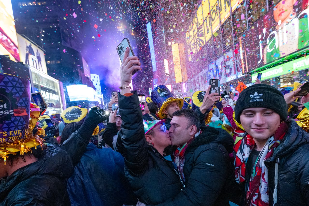 Revelers celebrate 2023 in Times Square