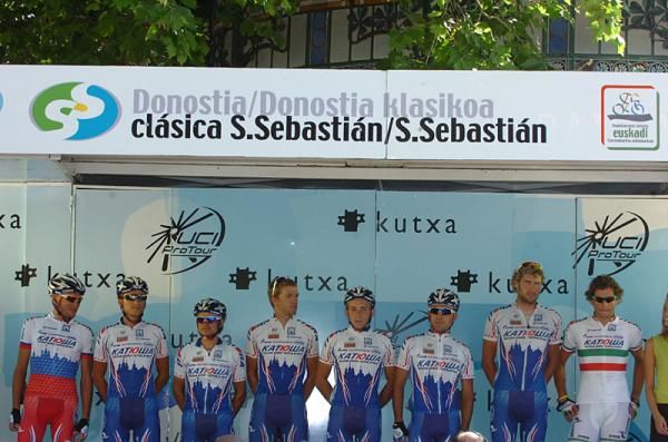 Team Katusha at the Cl&aacute;sica San Sebasti&aacute;n