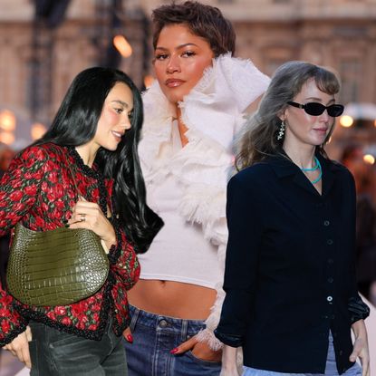 collage of the best celebrity outfits of the week of October 4, 2026