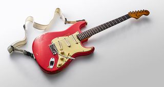 Gary Moore's 1960 Fender Stratocaster: the iconic, battle-scarred red Strat is up for auction at Bonham's