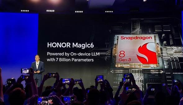 George Zhao durante la presentación de HONOR en el Snpadragon Summit