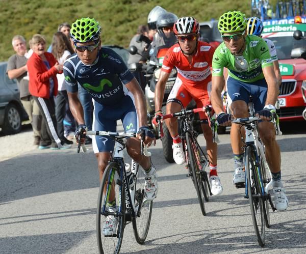 Nairo Quintana helps to pace Valverde in the finale