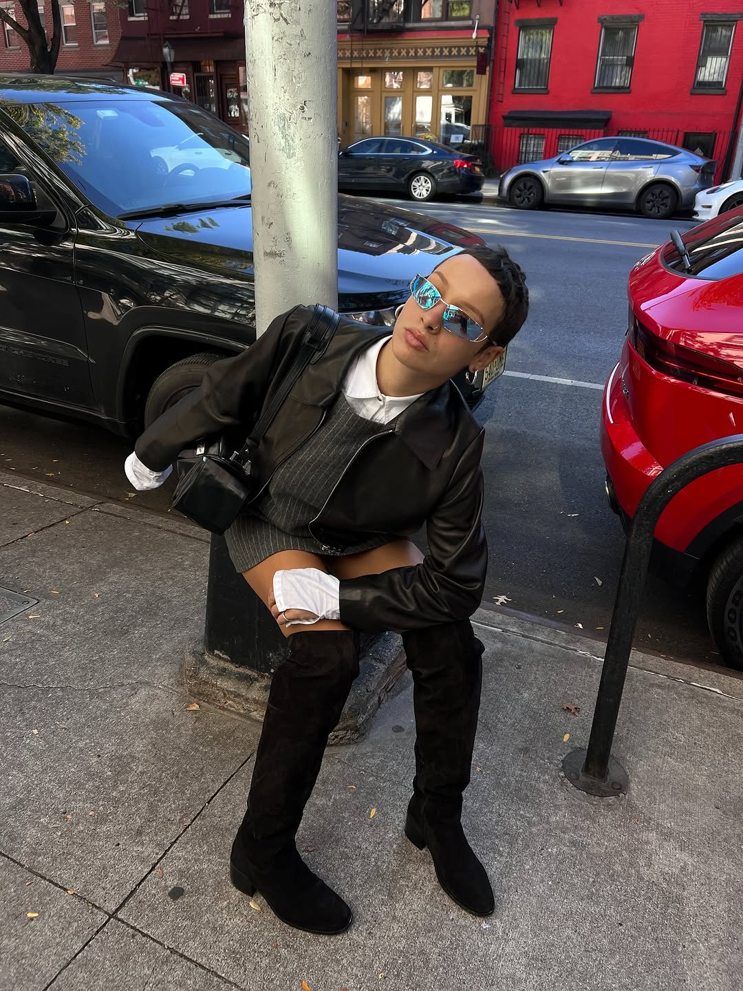 woman wearing over the knee boot outfit 2026