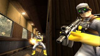 TimeSplitters: Future Perfect screenshot of two enemies with guns