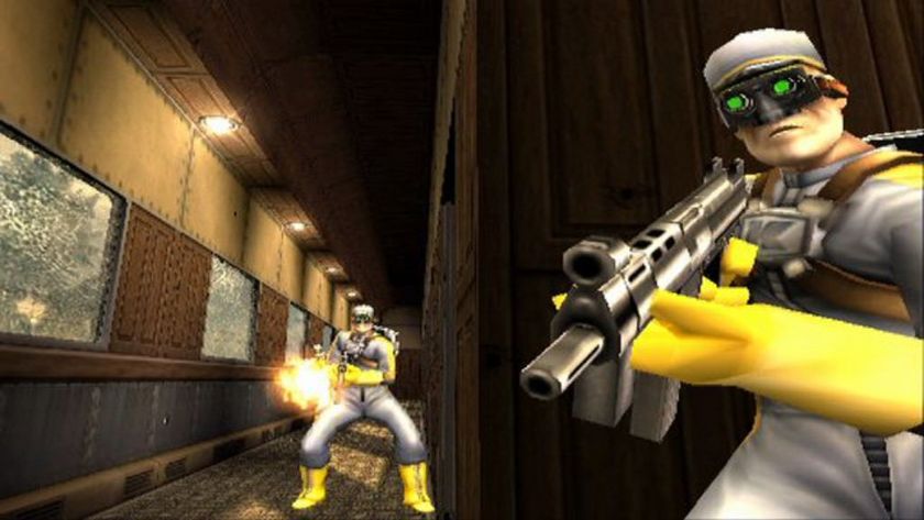 TimeSplitters: Future Perfect screenshot of two enemies with guns