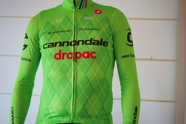 Chaussettes Cyclistes POC Cannondale Drapac – Rouges, Blanches, Vertes – Taille S