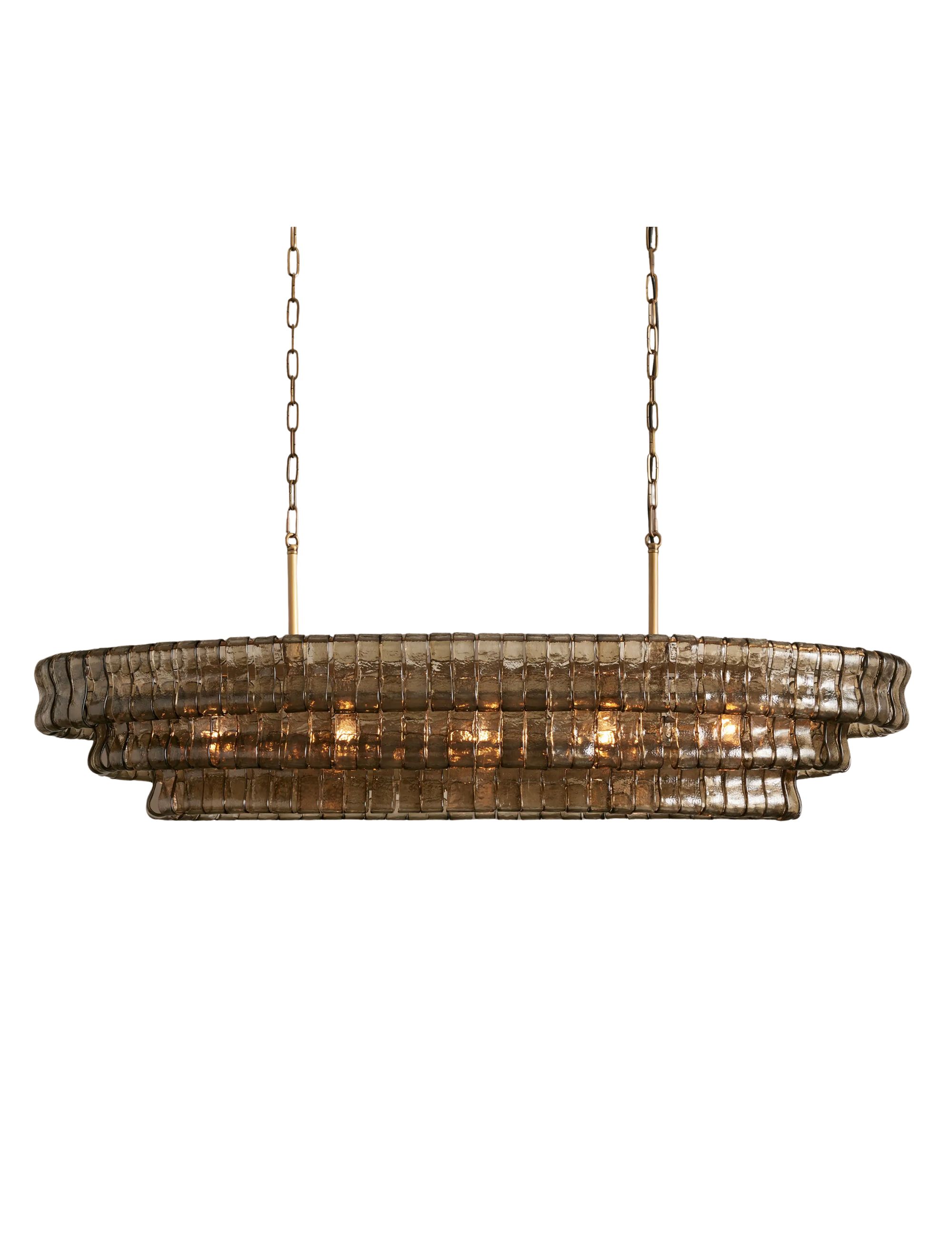 Arhaus, Ghiaccio Oval Chandelier