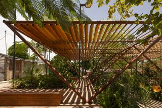 mexican architecture projects with geometric shapes from the winner of the 2024 obel award works