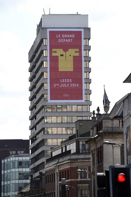 The buildings in Leeds get into the spirit