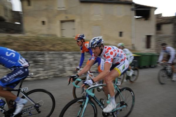 King of the mountains Frederik Veuchelen (Vacansoleil-DCM) was on the attack again