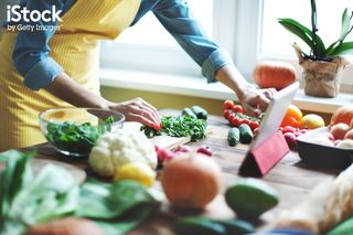 Preparing fresh vegetables