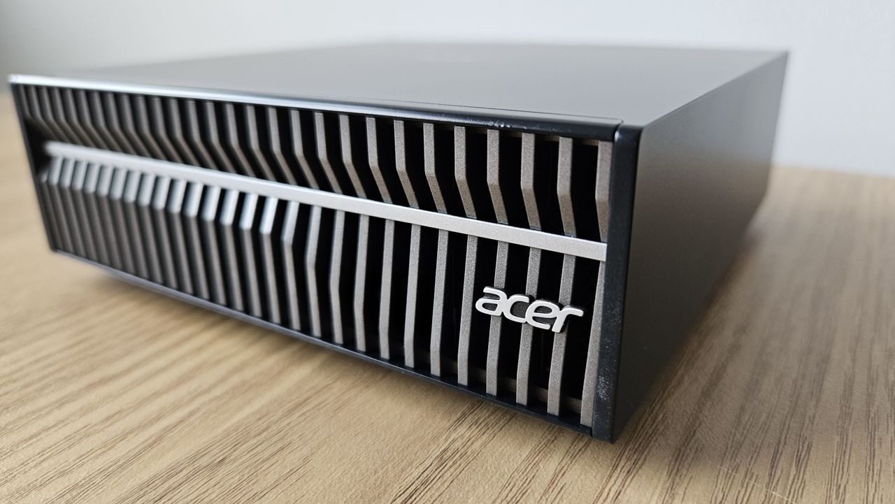 The Acer Veriton GN100 on a desk