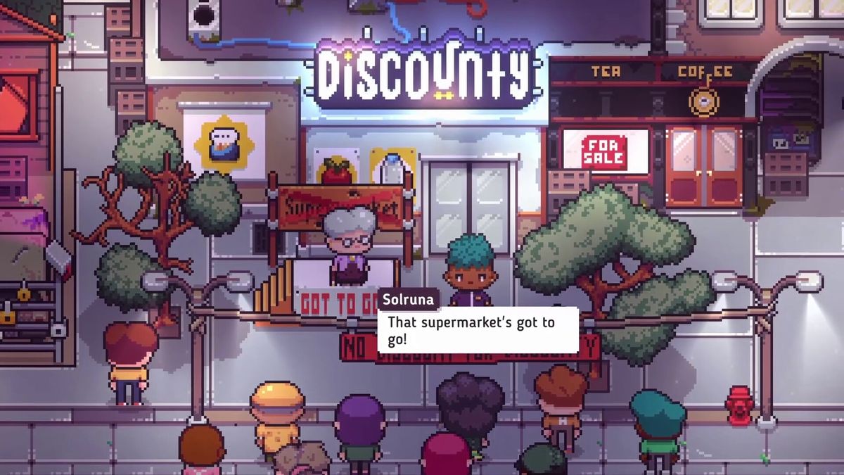 Finally, a cozy life sim where not everyone in town is thrilled about you turning a cute little shop into a massive megastore