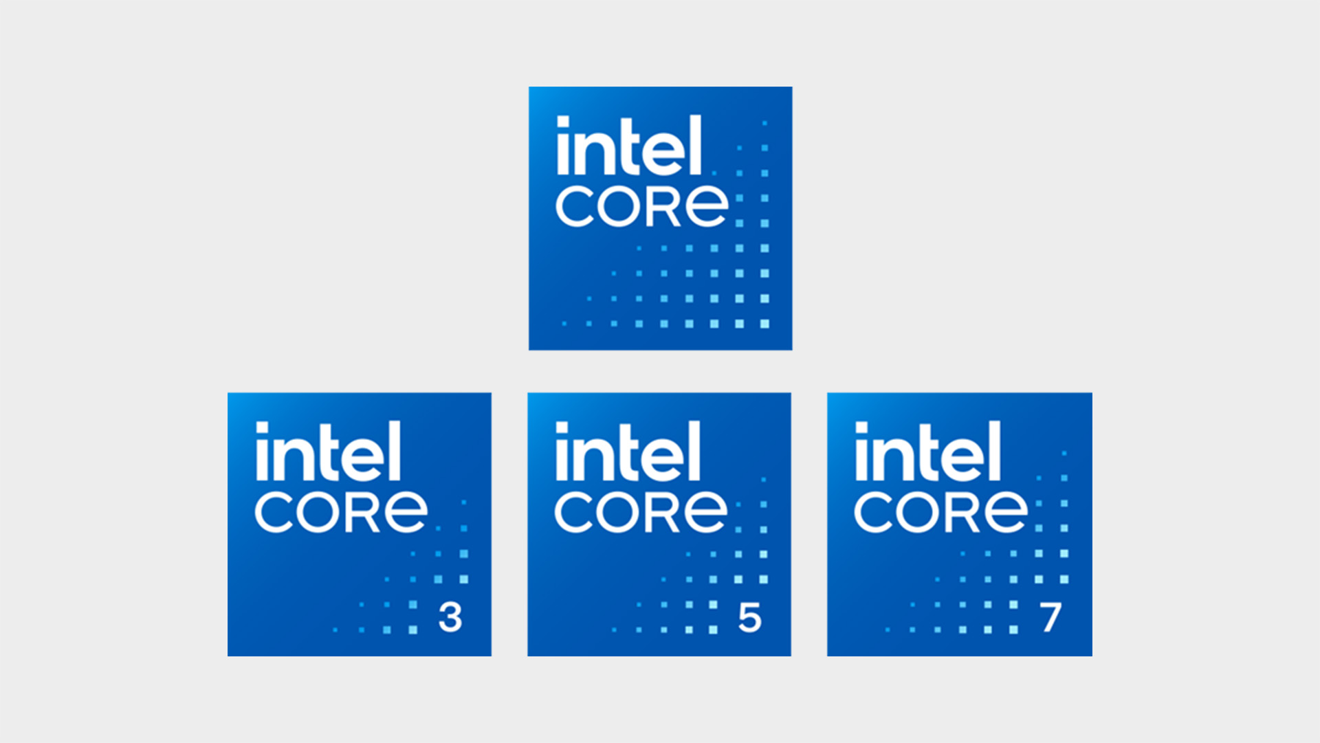 Intel's new Core branding badges.