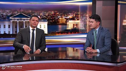 Trevor Noah and Ronny Chieng
