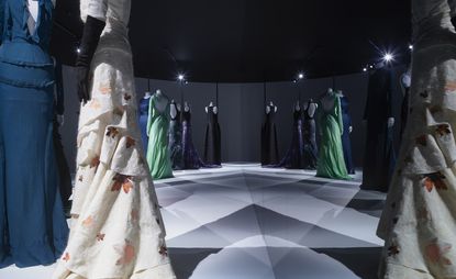 Installation view of looks from Rochas, 2003-2006