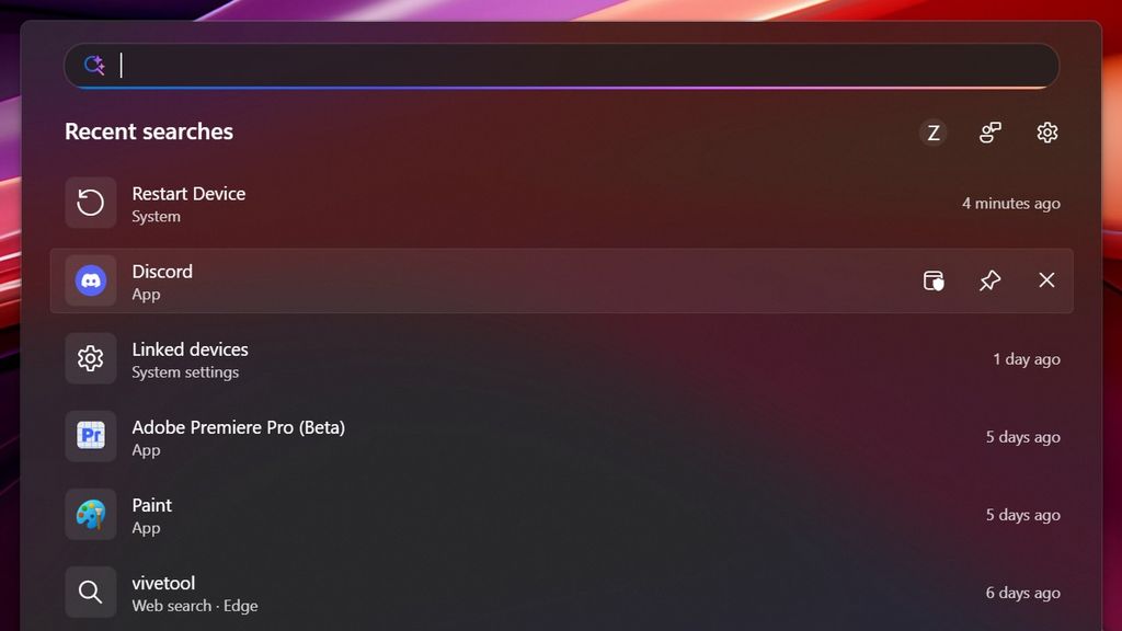 Windows Search UX