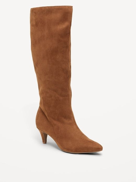 Tall Kitten Heel Boots for Women