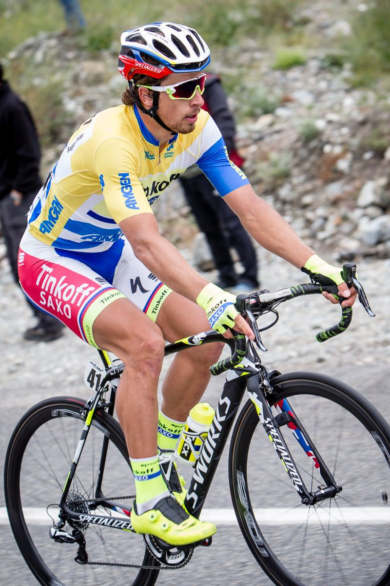Peter Sagan (Tinkoff-Saxo) fought hard to try and hold the yellow jersey