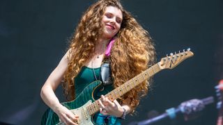 Hannah Wicklund &amp; The Steppin Stones performs during Day 1 of Shaky Knees Music Festival at Atlanta Central Park on May 03, 2019 in Atlanta, Georgia.