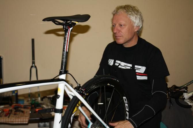 The Astana team also use parts from FSA