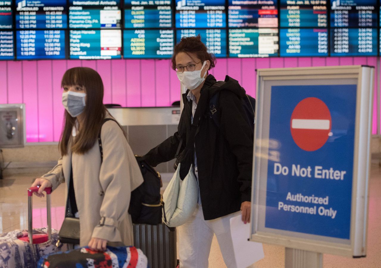 Passengers at LAX