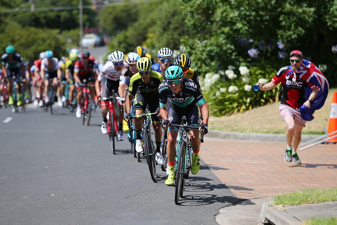 Peter Kennaugh doing the damage on the climb