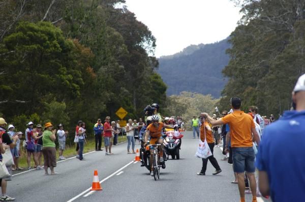 Nathan Haas (Genesys Wealth Advisers) was the solo leader through the first feed point.