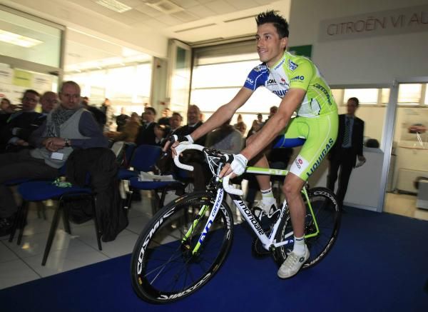The classy Eros Capecchi (Liquigas-Cannondale) in Milan.
