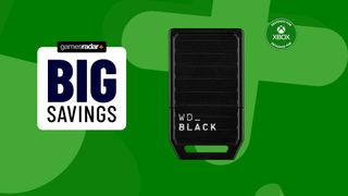 WD Black C50 on a green background next to a Big savings stamp