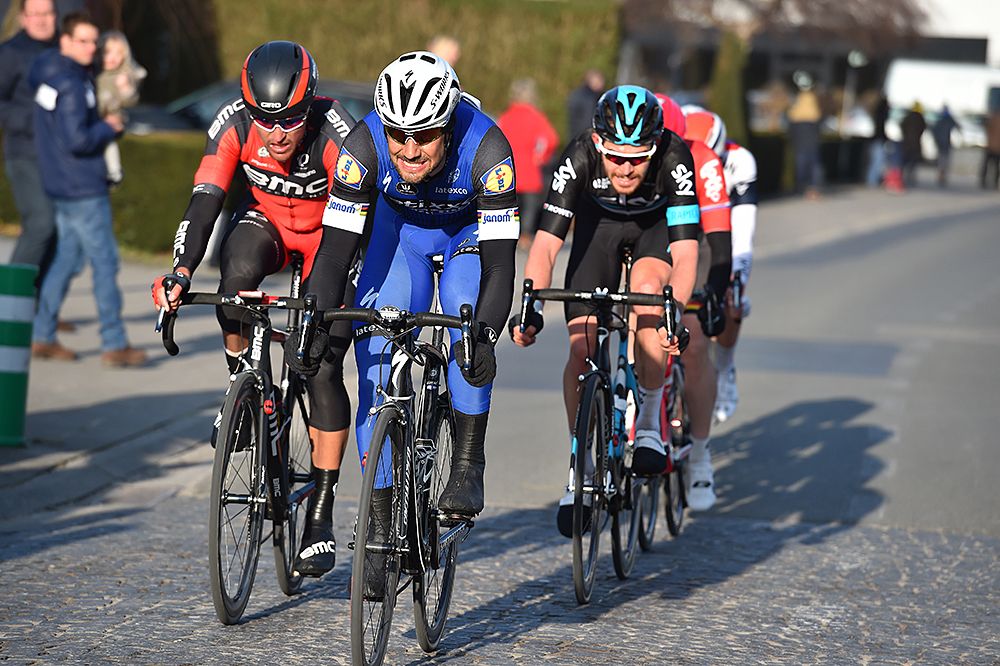 Tom Boonen (Etixx-QuickStep) put in a good effort in the chase group