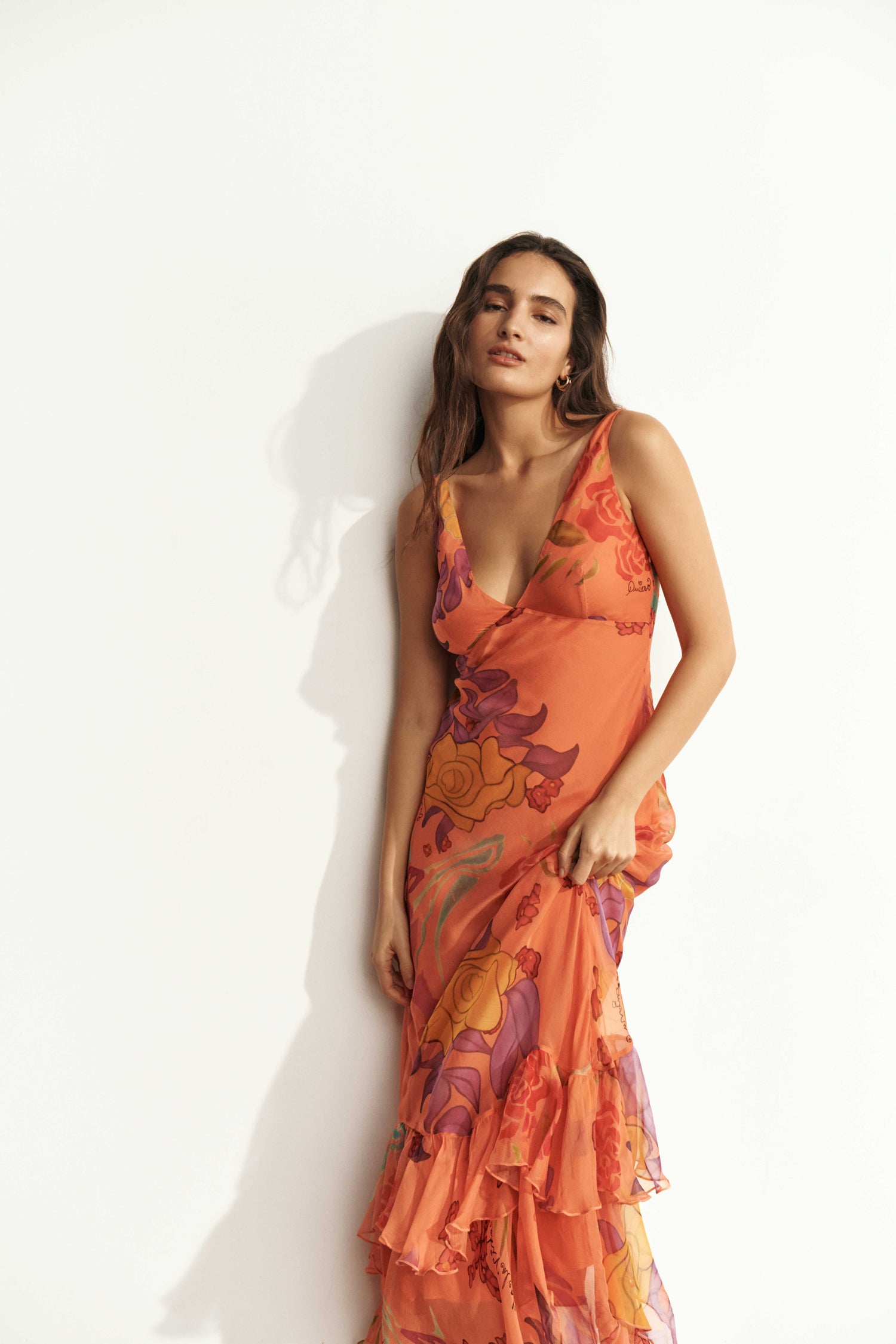 Guava Flores Long Dress - Xs