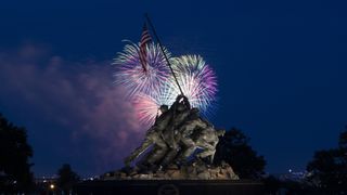 Washington, DC, Fourth of July Fireworks over Iwo Jima Memorial