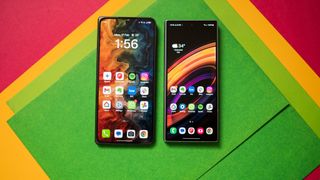 OPPO Find N5 next to Galaxy Z Fold 6