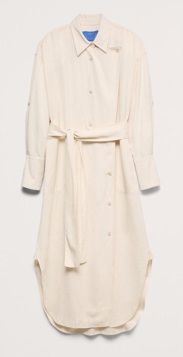 Banana Republic, Banana Republic X La Ligne the Viscose Midi Shirt Dress