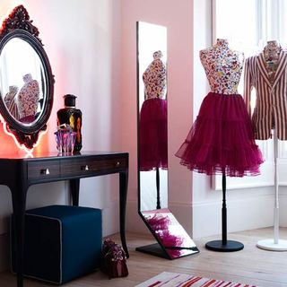 glamorous dressing room