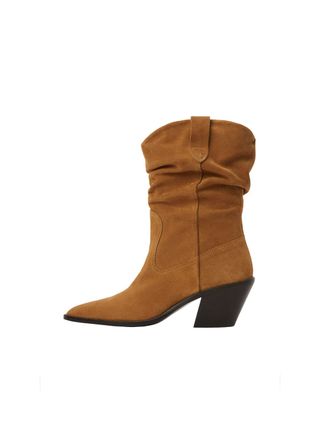 Suede Leather Ankle Boots - Women