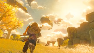 Breath of the Wild 2: Link running across an open field