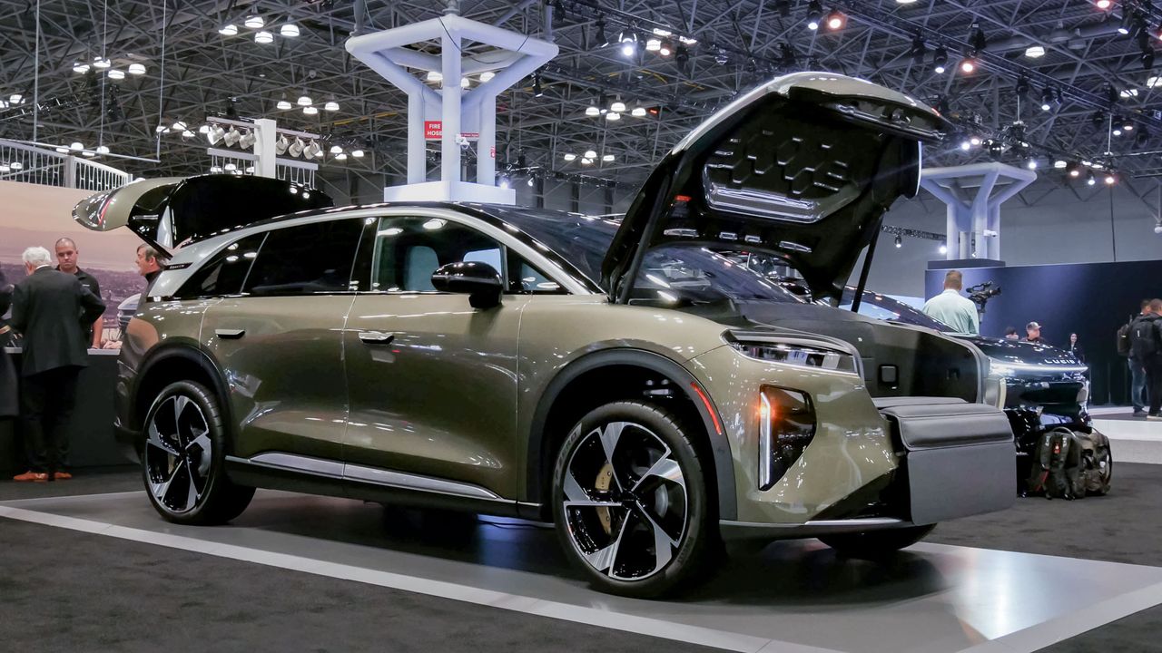 2025 Lucid Gravity at New York Auto Show 2025.