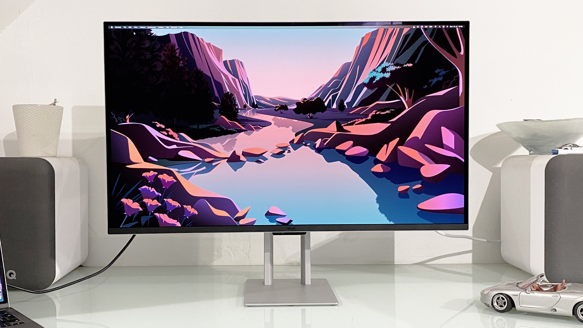 Asus ProArt PA32UCDM 4K OLED monitor during our review