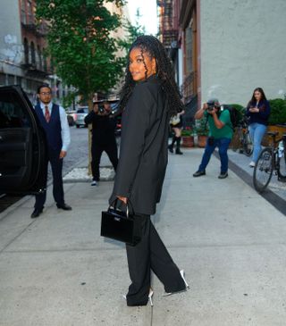 Gabrielle Union carrying a Kate Spade Sam Bag