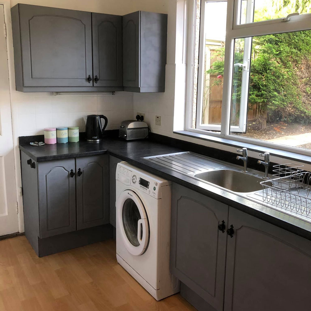 kitchen with cabinet and drawers