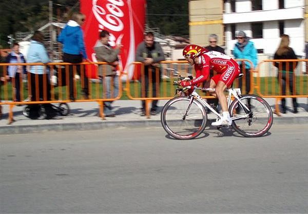 Belgian Maxime Monfort (Cofidis - Le Cr&eacute;dit par T&eacute;l&eacute;phone) was sixth in the time trial.