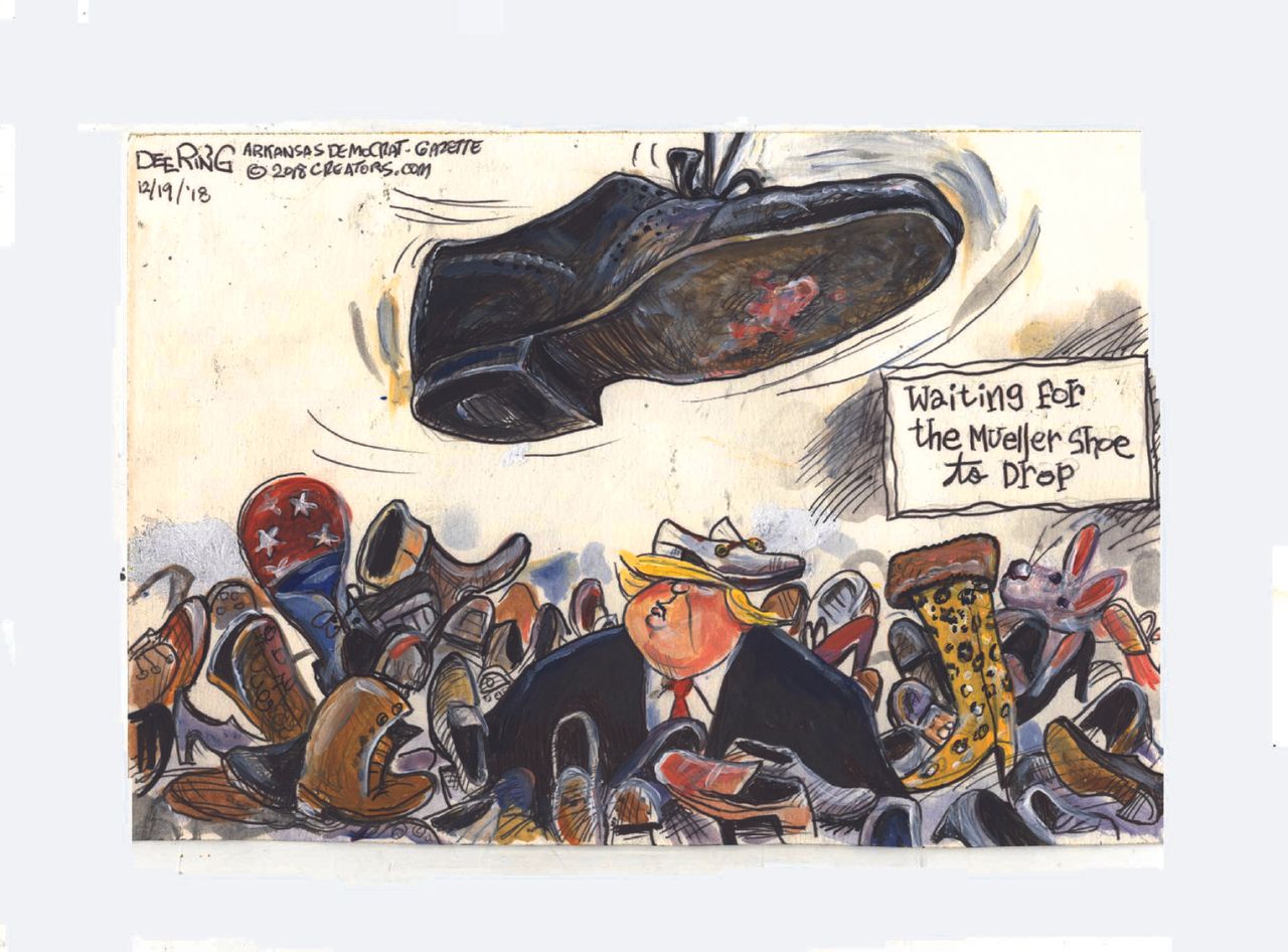 U.S. Trump Mueller investigation shoe drop waiting