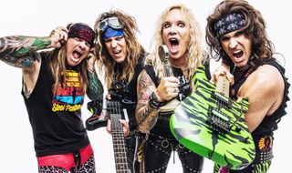 (from left) Stix Zadinia, Spyder, Michael Starr and Satchel of Steel Panther