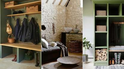 mudroom and cosy living room images