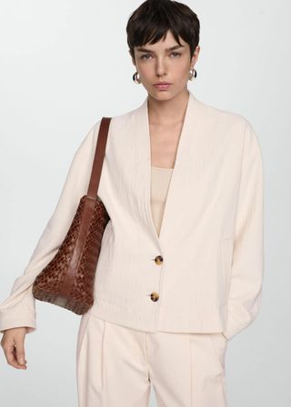 Braided Leather Bag - Women